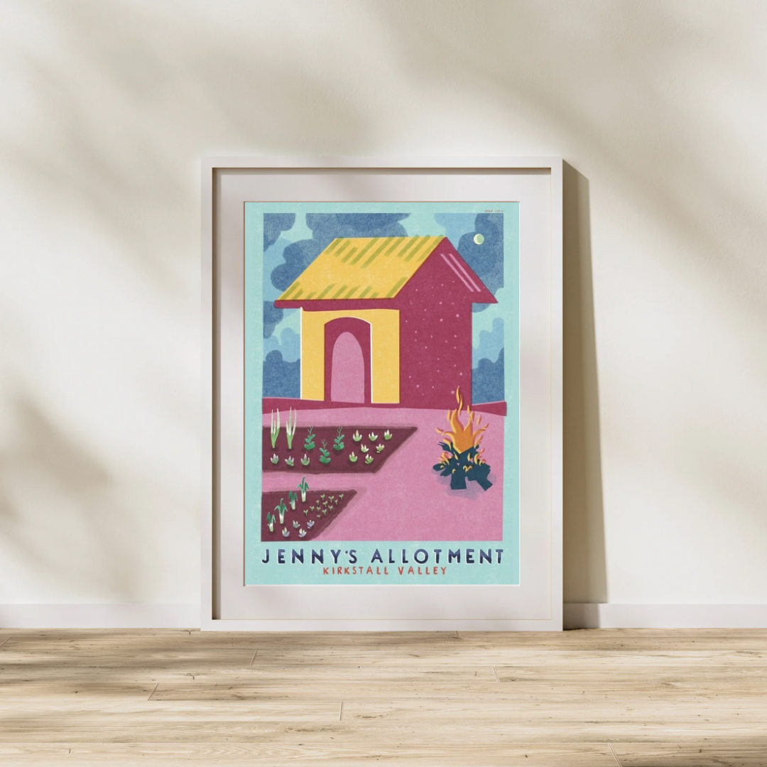 Jennys Allotment, Art Print