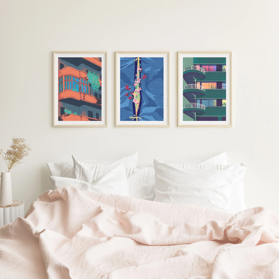 Balcony Glow, Art Print