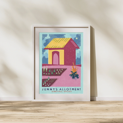 Jennys Allotment, Art Print