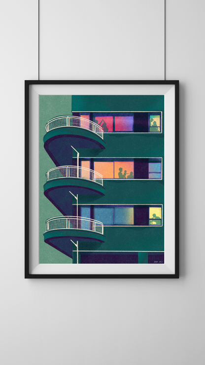 Evening Stories, Art Print