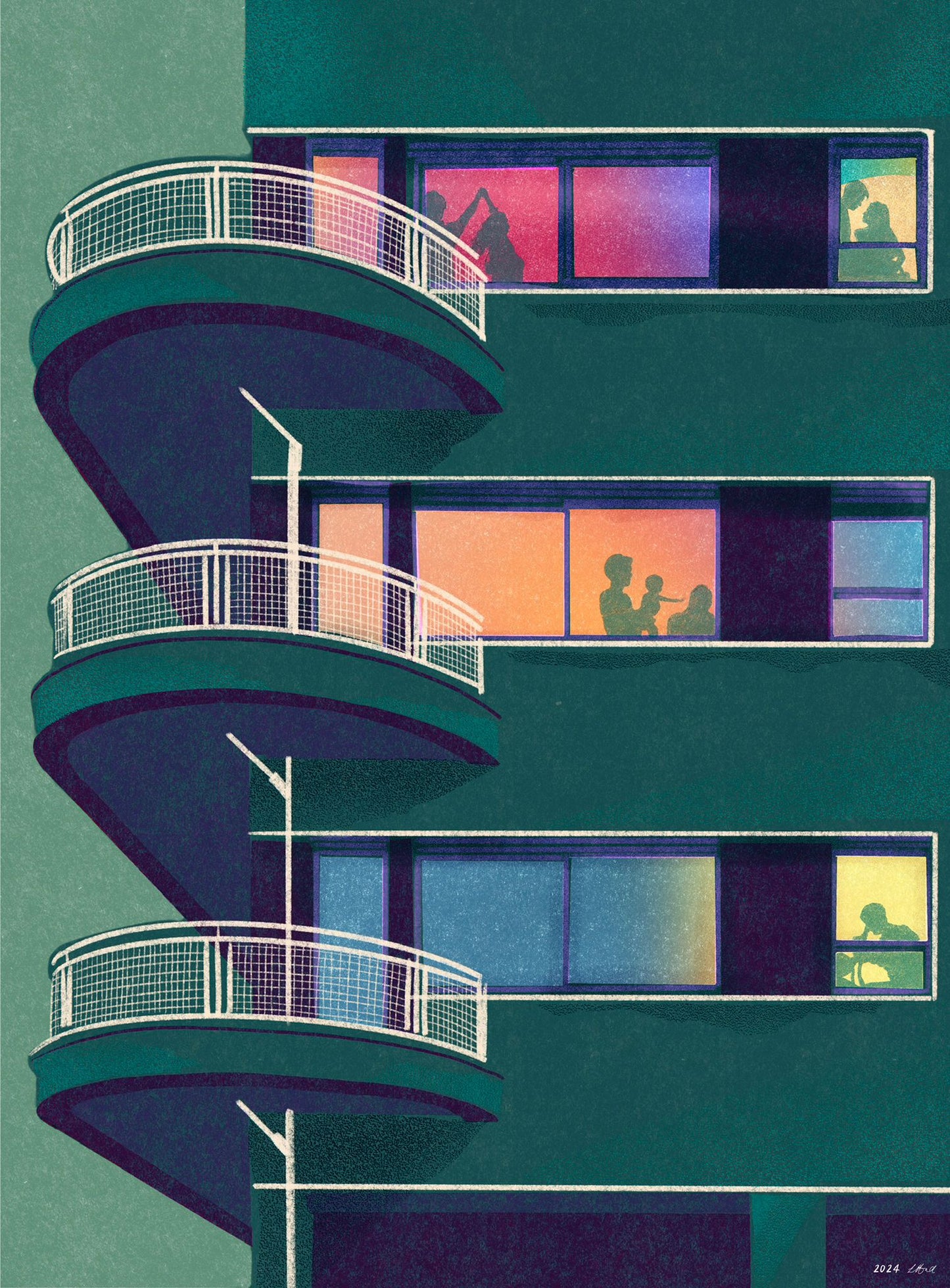 Evening Stories, Art Print