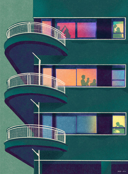 Evening Stories, Art Print